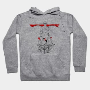 The Guardian, The Champion, & The Shield - BW Hoodie